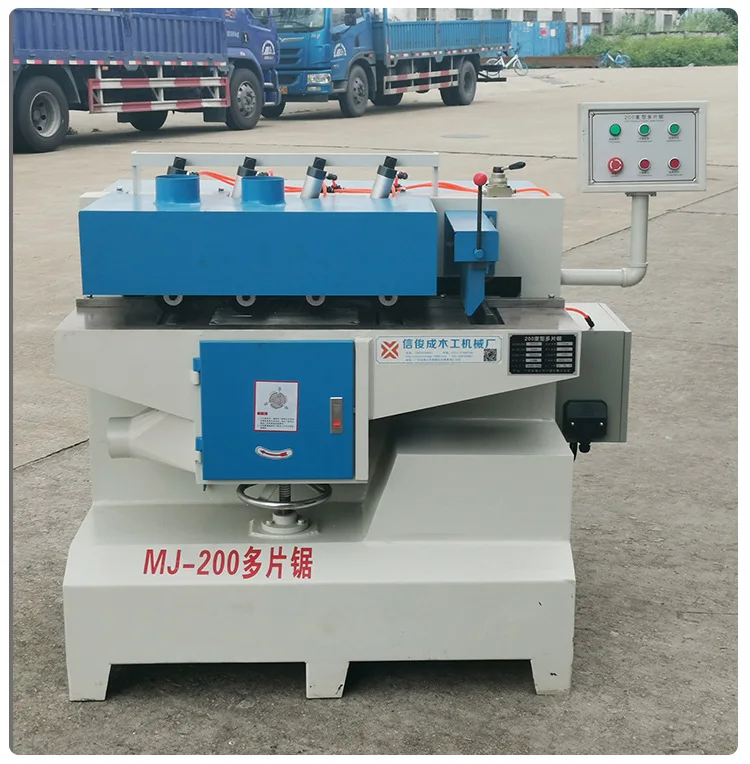 MJ-200/300 Woodworking Vertical Multiple Wood Electric Multi-blade Saw square Wood Multi Blade Rip Saw Wood Cutting Machine
