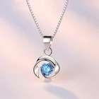 Silver For Personalized Rotating Pendant Love Heart Pendant Necklace Box Chain 925 Silver Necklace For Women