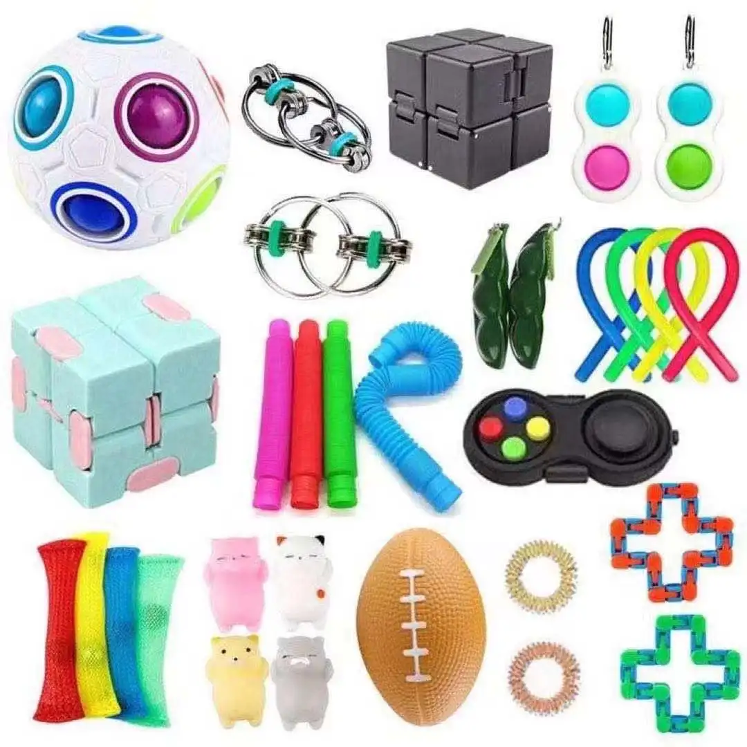 5X PUSH POPET Fidget Toys Set Simple Dimple Sensory Spielzeuge ADHS Stressabbau 