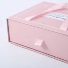 Pink Craft Valentine Gift Box VBOX New Large Pink Sliding Bridesmaid Valentine Craft Candy Cardboard Drawer Gift Box