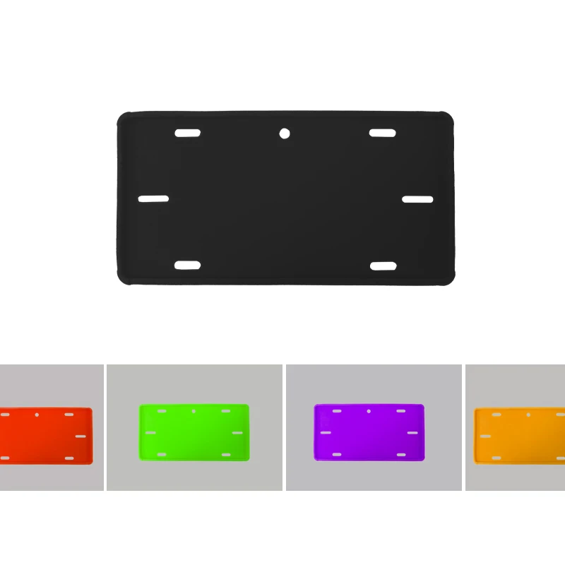 Silicone License Plate Holder Mounting Hardware Screws Caps License Plate Frames supplier