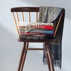 Shawls Long Scarf Custom Logo Hot Styles Shawls Printed Cashew Nut Cashmere Long Scarf With Fringe