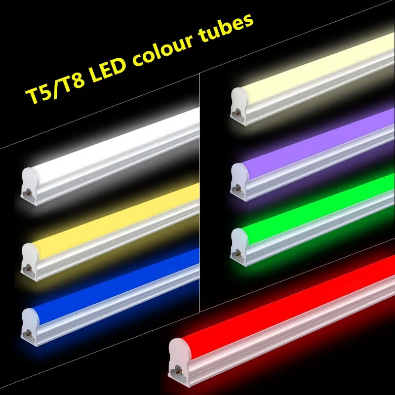 LED Tube T5 T8 Integrated Light LED Fluorescent Tube Wall Lamp30CM 60CM 1.2MBulb Light Lampara Ampoule Cold Warm White 110V 220V