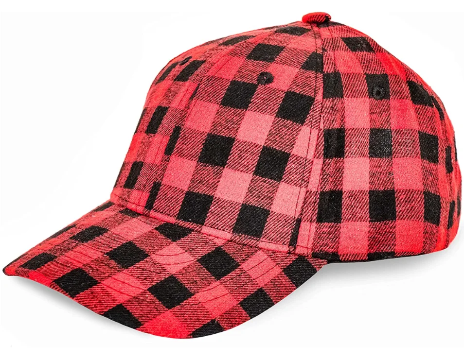 Hats Men Baseball Cap Plaid Hats 