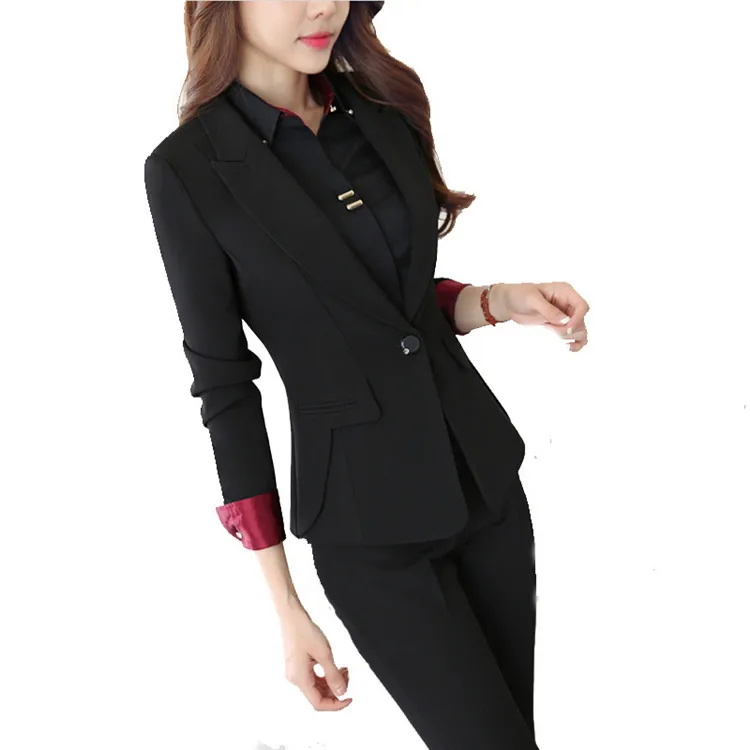 Trouser Black Formal Work Suits 