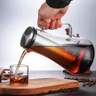 Turkish Tea Glass Pot Restaurants Kitchen Tea Maker Pyrex Glass Teapot Turkish Coffee Pot With Stainless Lid
