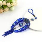 Charm New Fashion Wall Hanging Horseshoe Pendants Charm Car Keychain Jewelry Evil Eyes Bead Pendant