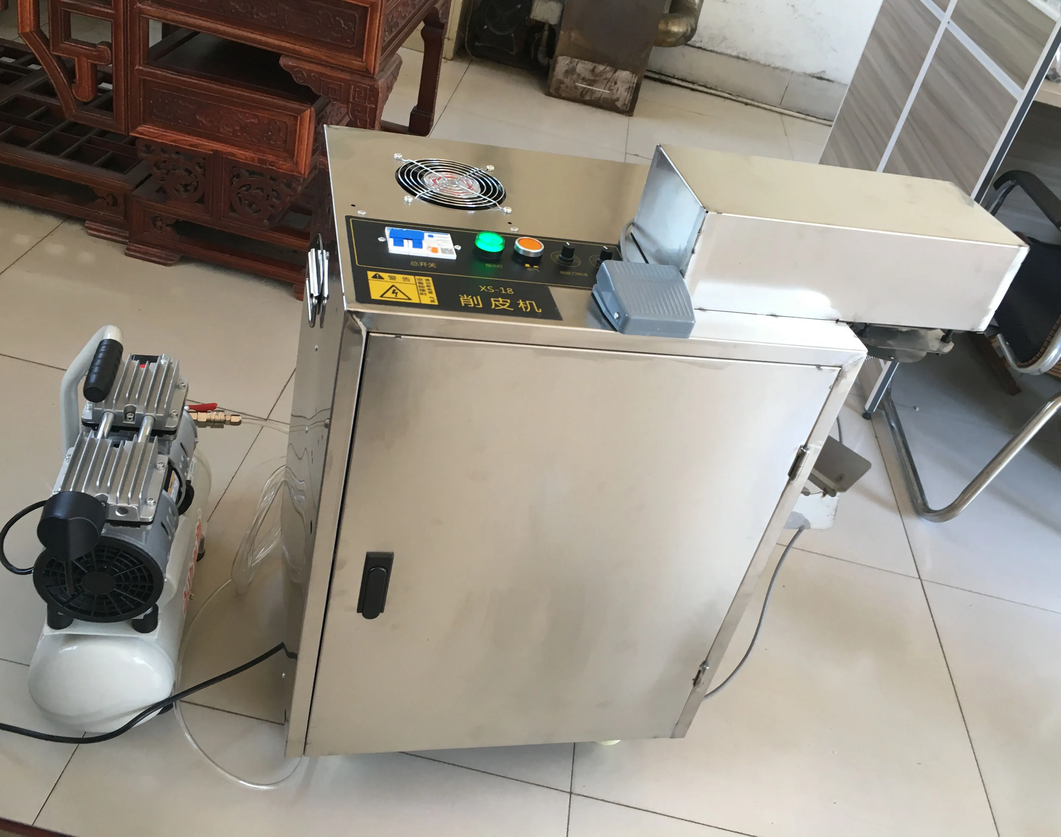 Apple Persimmons Fruit Fresh Tomato Peeling Machine Tomato Washer Skin Remover Machine details