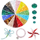 Rondelle Wholesale Colorful Round Glass Beads Faceted Rondelle Beads For Jewelry Making