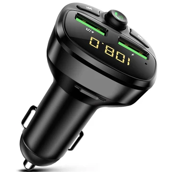 2022 Vcantiger Bluetooth Music Player Hands-Free Bluetooth Car Kit FM Transmitter Car MP3 Player