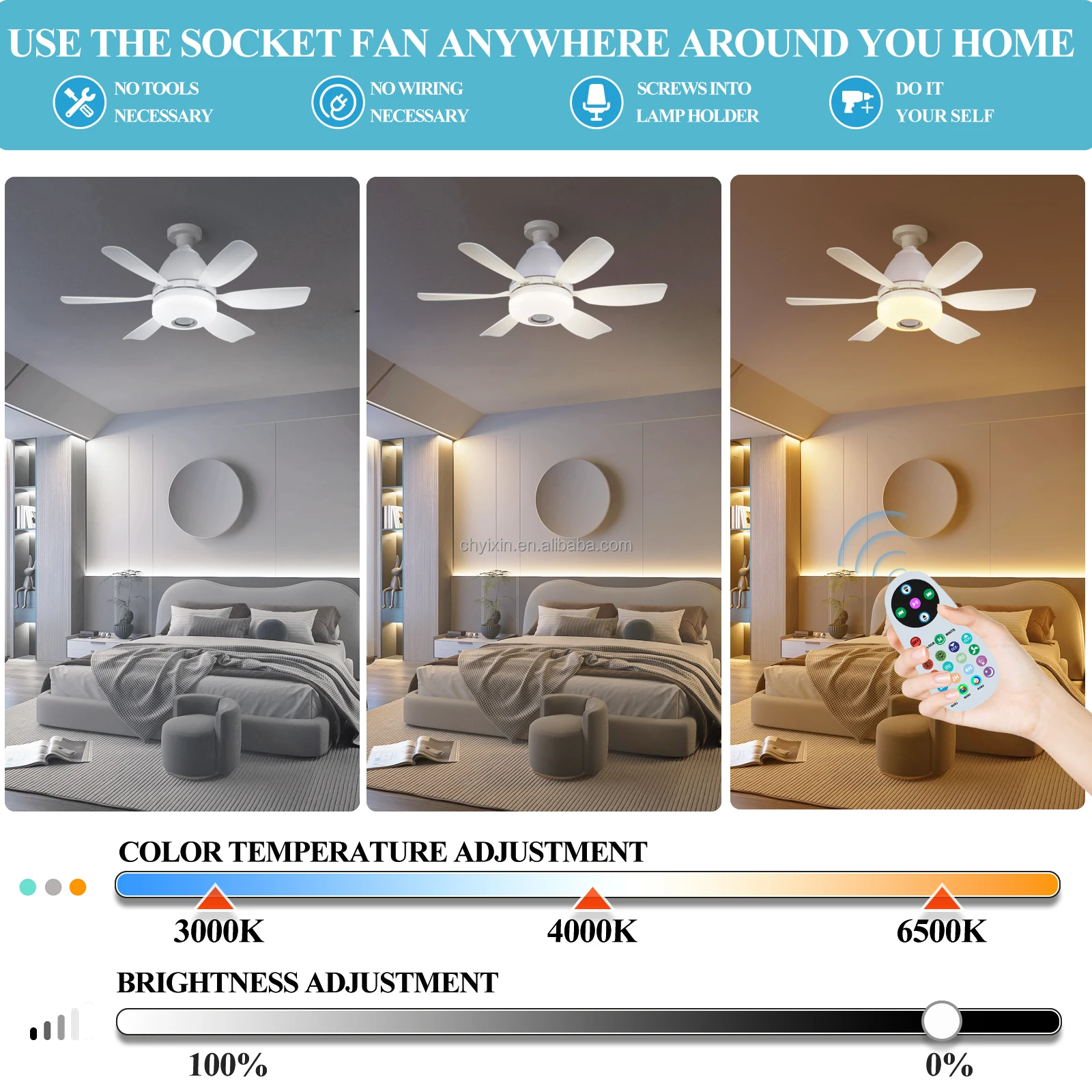 Ceiling Fan, 360, E27 - detail 24