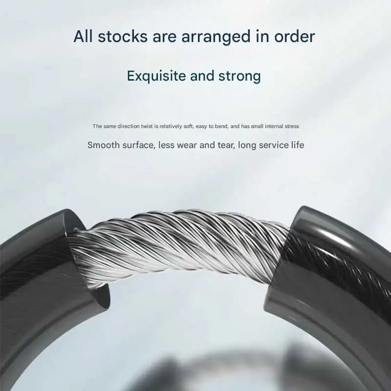 Portable Anti-Theft Password Feature Cable Lock for Motorcycle Children's Scooter Mountain Bike Electric Car Batteries