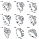 Ring Stainless Steel Silver Women Ring Stainless Steel New Design Zircon Accessories With Great Price Moissanite Ring 14k