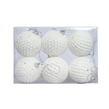 Foam ball mesh 6cm7cm8cm Christmas decoration ball white round ball scene layout