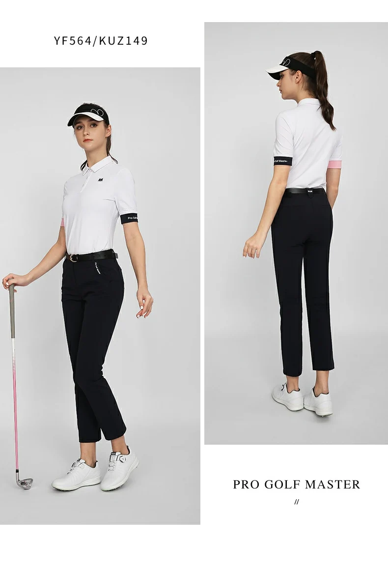 PGM YF557 womens golf apparel set golf shirts summer sport golf