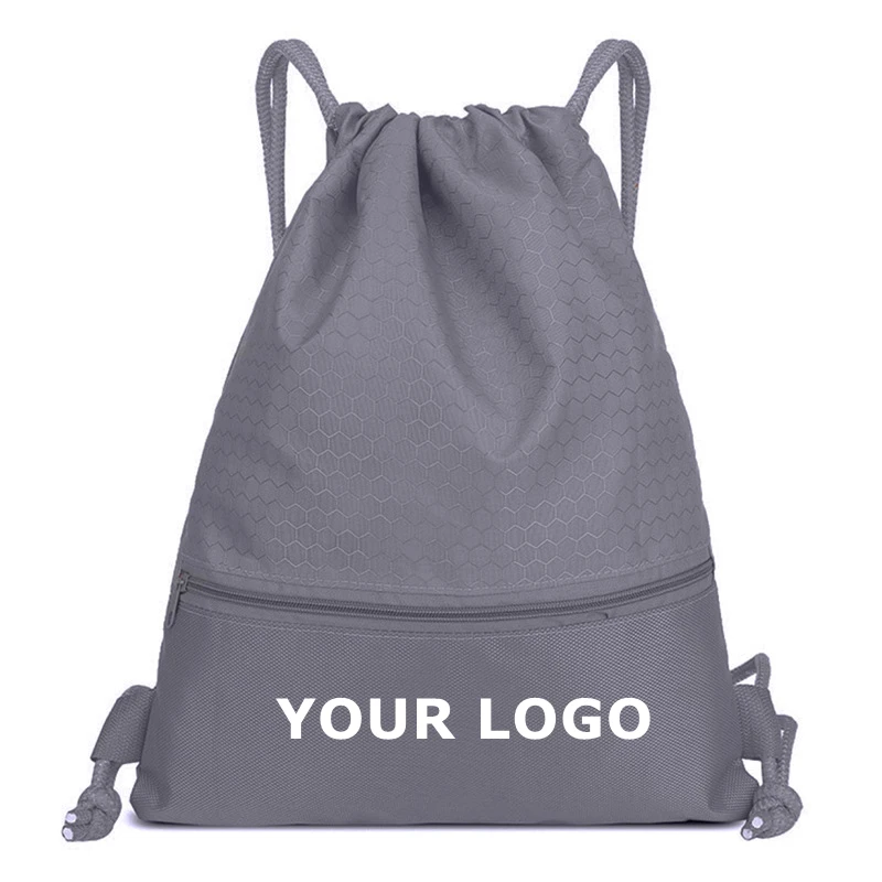 Cheap Reusable Promotional Products Custom Printed Polypropylene Drawstring Backpack Shopping Bag