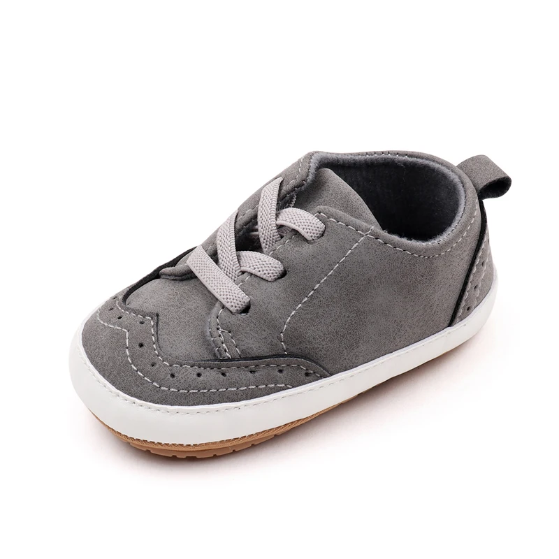 Ifants Elastic Solid Color Casual TPR Soft Rubber Soled Non-slip Baby Walking Toddler Shoes factory