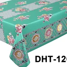Cloth Embossed Table Cloths Transfer Printed And Embossed Gold And Silver PVC Coated Table Cloth With Fabric