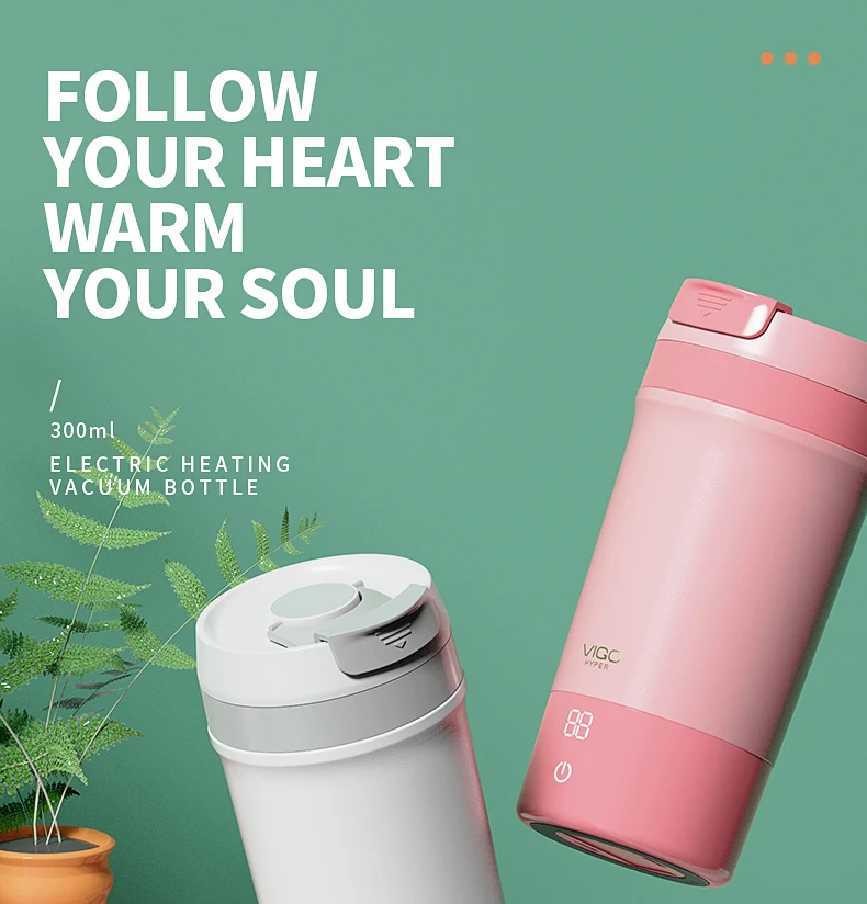 2023 Heating Vacuum Termo Coffee Kettle Electric Mug Warmer Smart Coffee Mug Warmer Cup manufacture