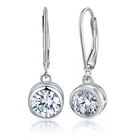 Earrings Earrings Earrings 2021 Women 2021 New Arrival S925 Sterling Silver Simple Cubic Zirconia Drop Earrings For Women