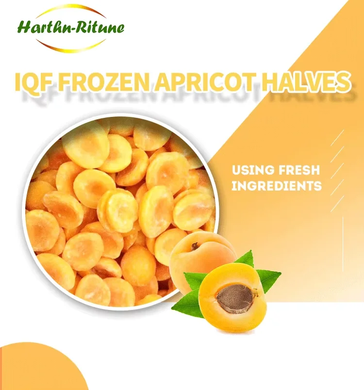 High Quality IQF Frozen Fruit Fresh Delicious Frozen Apricot Half Halves in Bulk factory