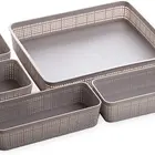 Basket Factory Supply Attractive Price Multi Purpose Office Table PP Storage Basket