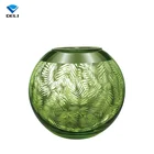 Round Flower High Quantity DELI Large Clear Soda-Lime Round Glass Vase For Flower
