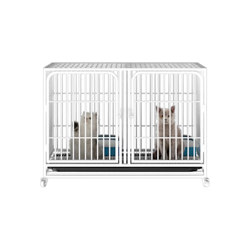 Galvanized square tube cat cage(1)