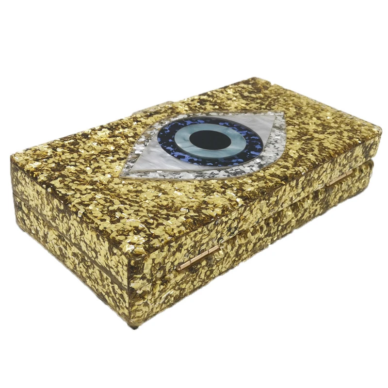 2021 fashion luxury evil eye evening bag women acrylic purse