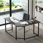 Home Desk With Shelves 69" L-shaped Modern Home Office Study Corner Computer PC Desk With Shelves