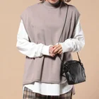 Waistcoat New Design Solid Color Ladies Cotton Waistcoat For Girls Women Wholesale Plain Customized OEM Spring Vest