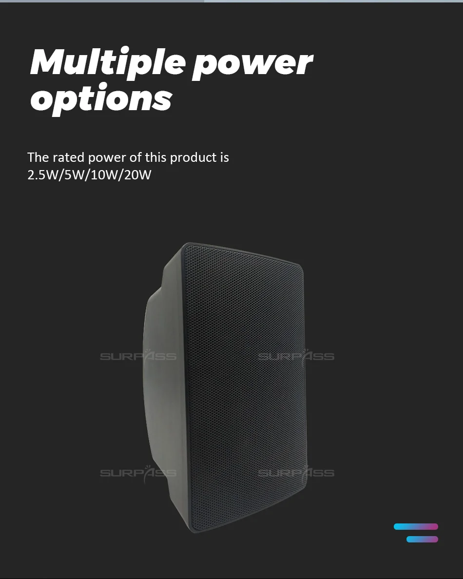 Hot Sale Black and White Color Outdoor PA System Waterproof Wall Mount Public Address PA Speaker - ANKUX.COM