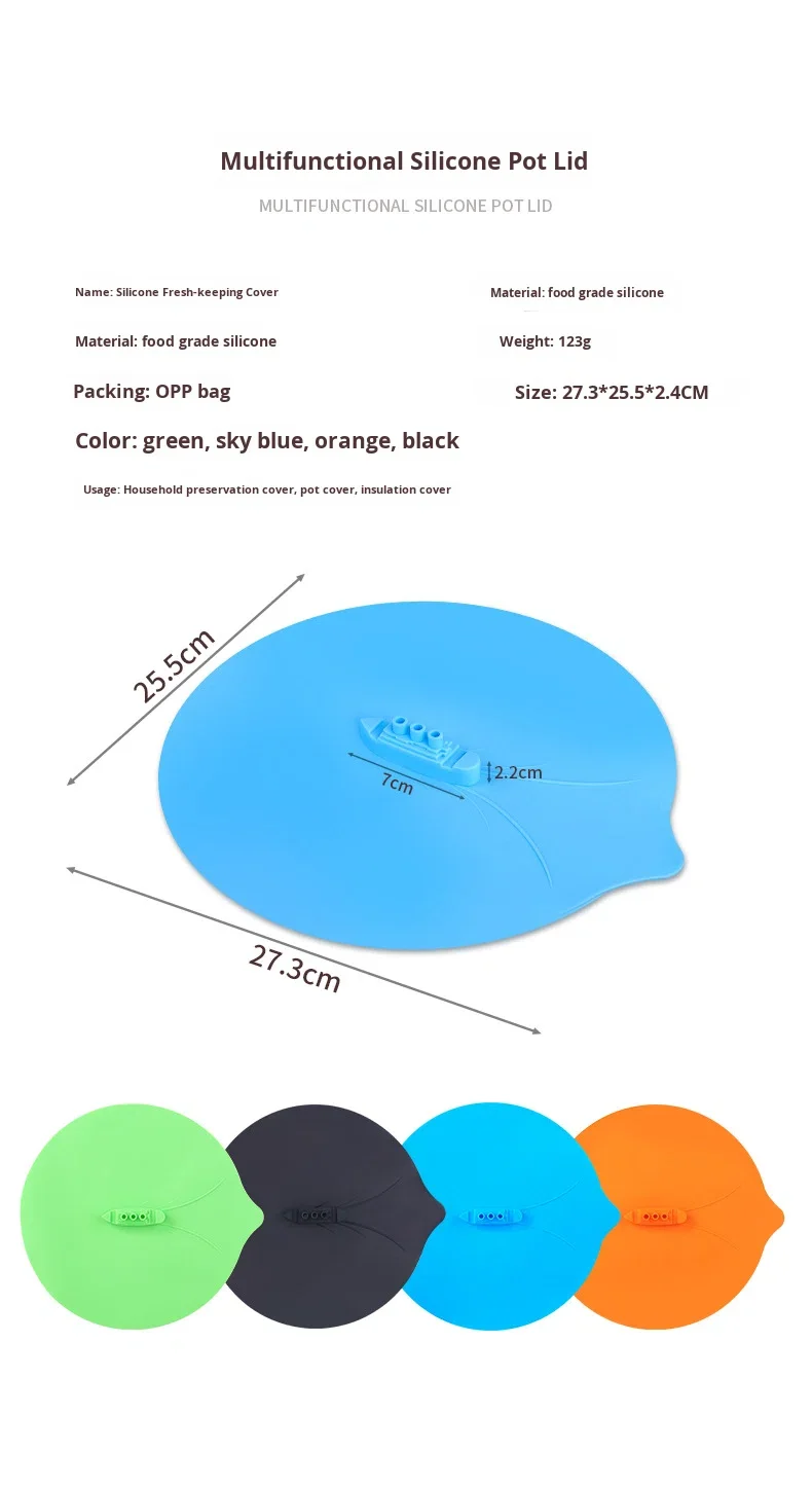 Steam Ship Silicone Steamer Lid Food Covers Cute Design Steaming Pot Lids and Bowl Covers Keep Food Fresh manufacture
