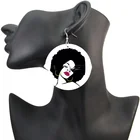 Earrings Wooden Earrings African Personality Wooden Geometric Earrings Earrings For Wooden Earrings