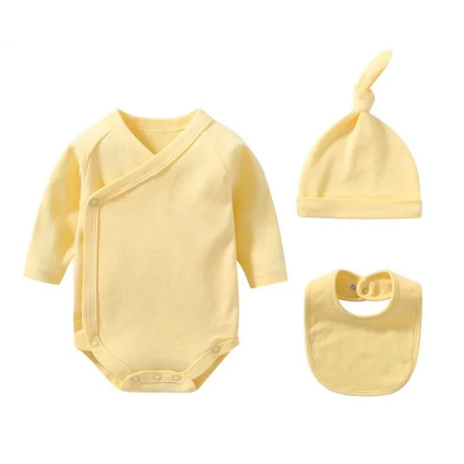 manufacturer Newborn Baby Onesie Gift Clothes Pajamas Sets Baby Long Sleeve Cotton Gift Box Baby Bodysuits