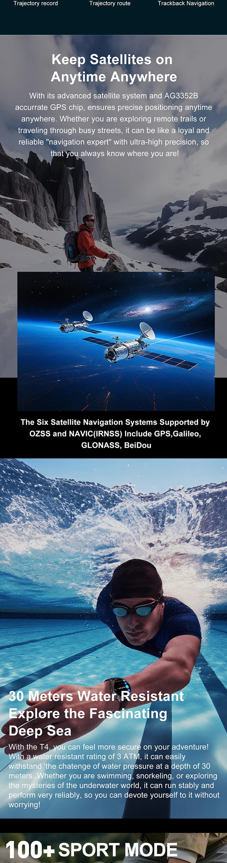 product 2026 men gps 3atm compass smart watch dtg6 with amoled offline map barometer altimeter sport smartwatch-4