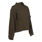 Women's Jacket Huiquan Bulk Orders Fashion Short Women's Clothing Side Slant Pocket Casual Women's Triacetate Jacket