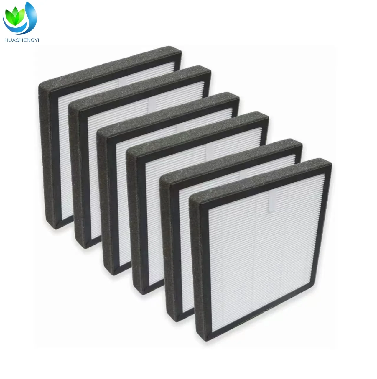 product walson high quality true hepa replacement filters activated carbon hepa filter h13 hepa air clean dust vocs pm25 odor removal-2