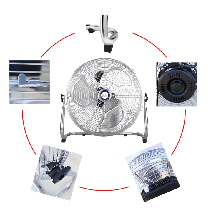 Commercial Industrial Drum Fan, 145W, Metal - detail 12
