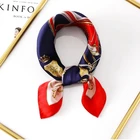 Scarf 2021 Wholesale Or Customize 2021 Silk Scarf 55*55cm Amazon Hot Sale Drop-shop Scarf Ladies Silk