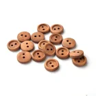 Button Shirt Buttons Round Shirt Buttons Round Eco-friendly 2 Hole Custom Fashion Wooden Button For Shirt Clothing