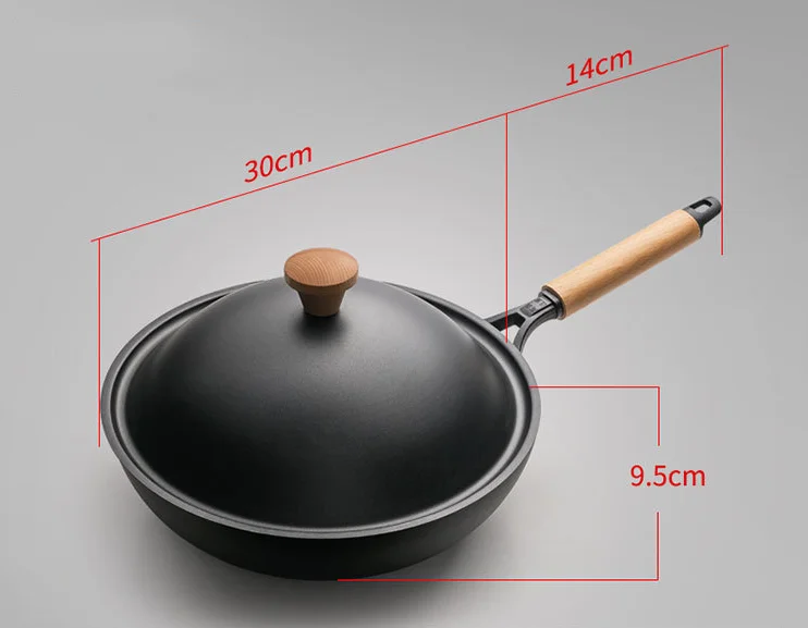 Non Stick Cookware Customized Kitchen European Luxury Iron Pan Pot Non-stick Frying Pan Stock Pot Cookware 3 Pcs Set