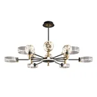 Glass Pendant Nordic Gypsophila Glass Chandelier LED Net Red Ceiling Metal Pendant Light