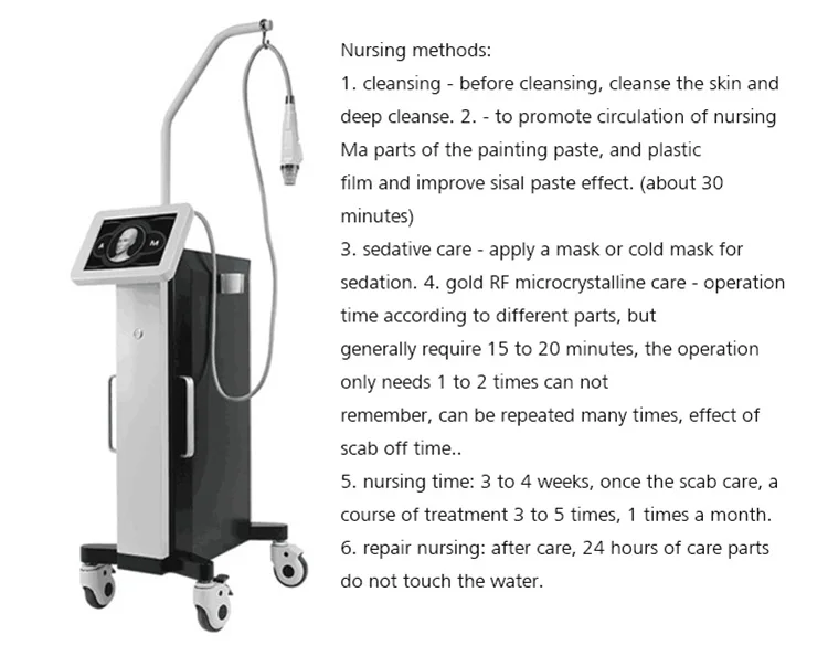Mașină fracționată de întinerire a pielii Microneedle Acnee Scart Wart Removing Machine