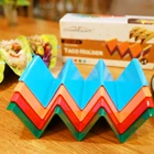 Food Trays Tray Food Grade Plastic Taco Trays Stand Tray Dishwasher And Microwave Oven Available Taco Holder