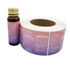 Custom Health Care Products Plastic Bottle Label Adhesive Supplement Label Bottle Sticker Label