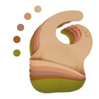 Bibs Bib Silicone Bib 2021 New Arrivals Bibs Designer Set Silicone Waterproof Wholesale Custom Blank Baby Bib