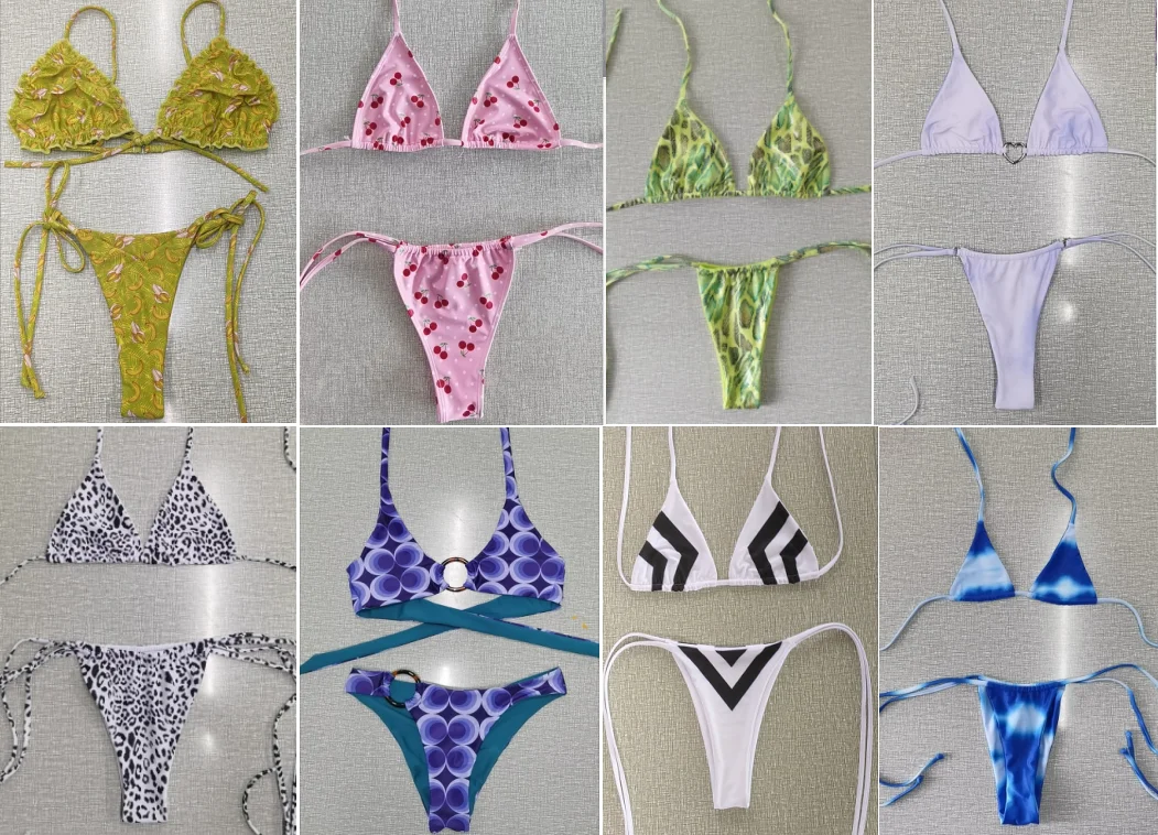 Donne Stringa Estremo Micro Triangolo Bikini Personalizzato