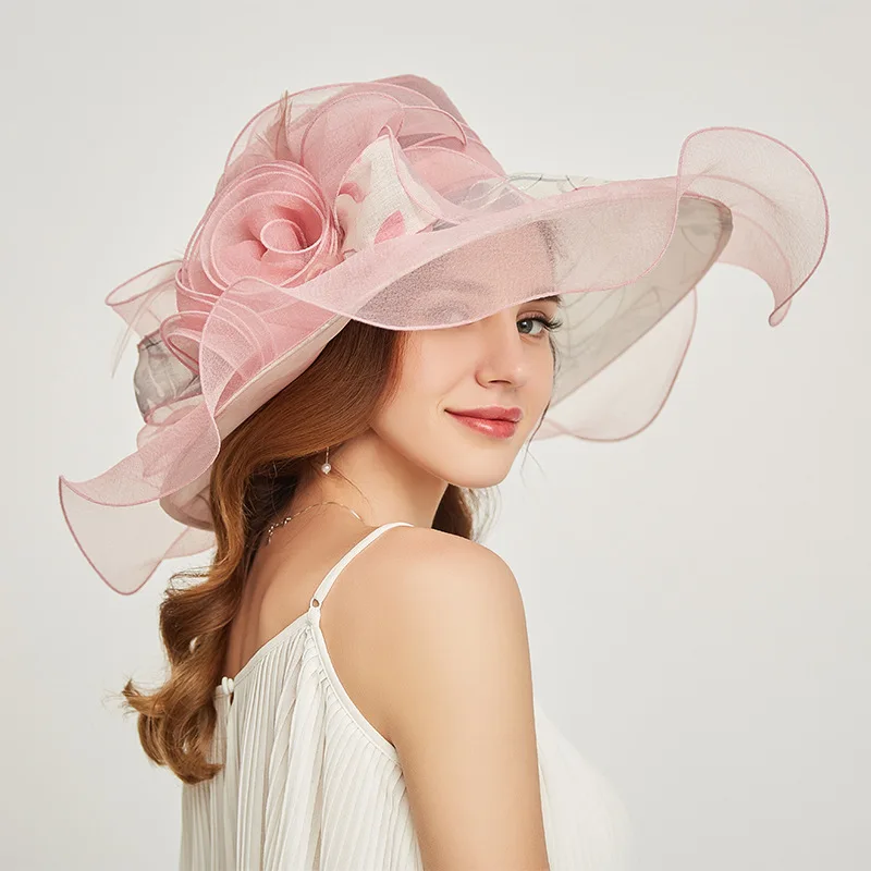 organza wedding hat