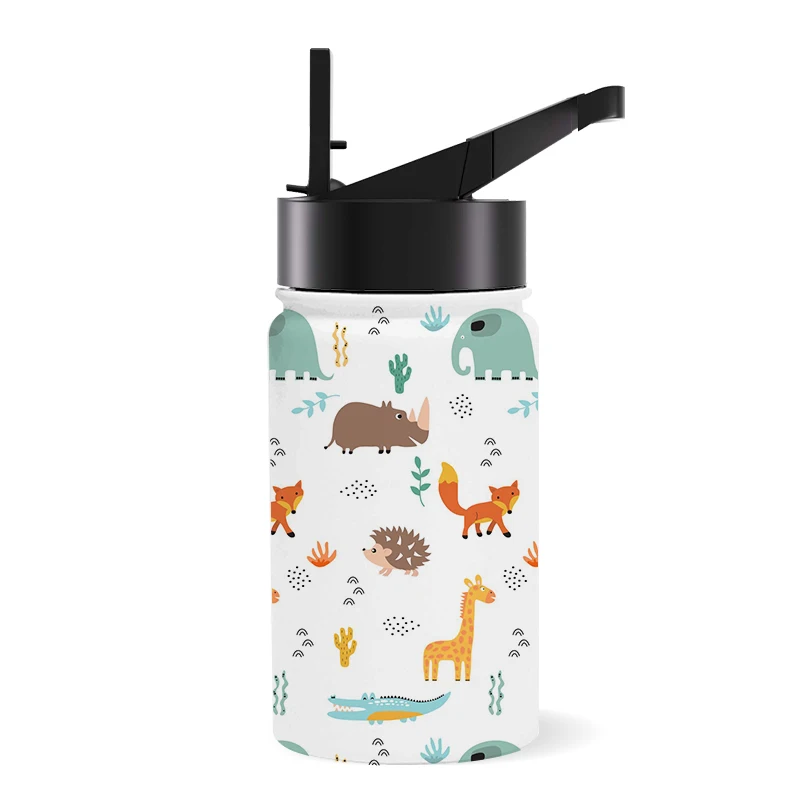 Special Offer Reusable Bottle Insulated Double Wall Kids Stainless Steel Water Bottle with Straw
